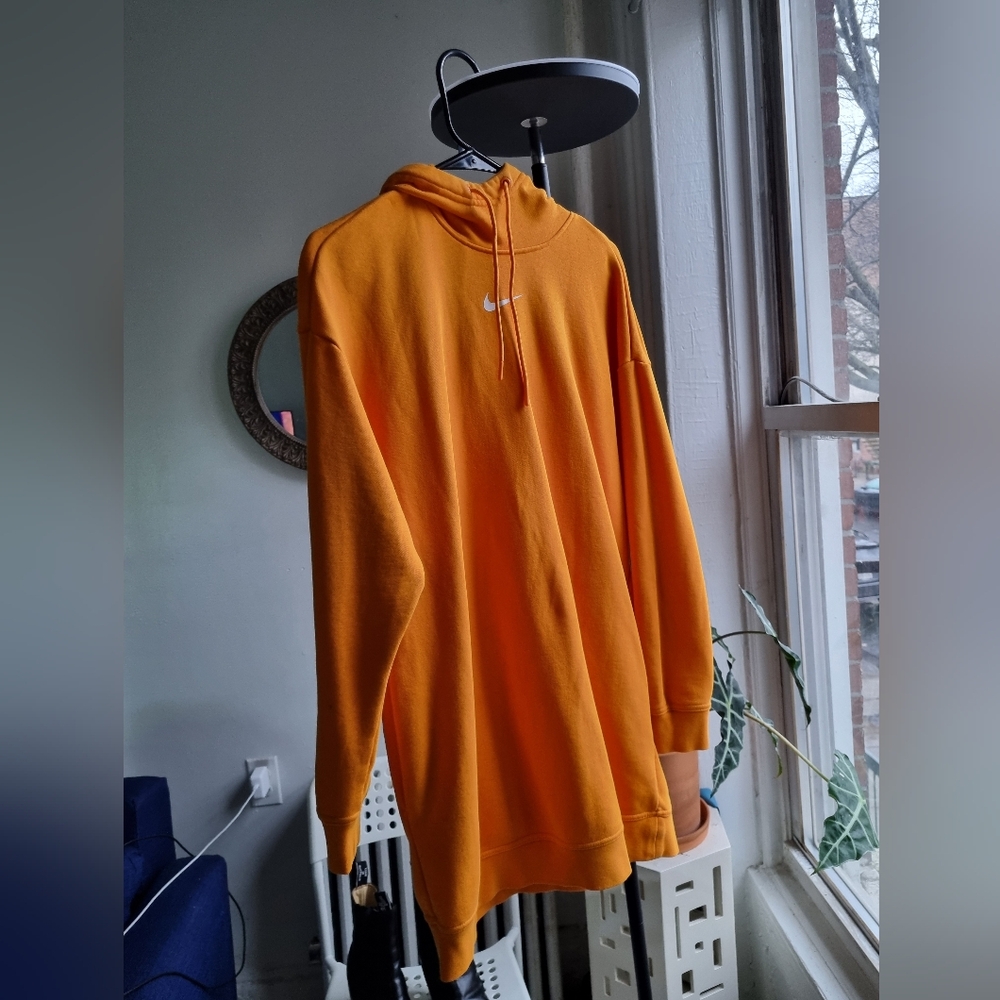 Nike Hoodie Dress in Orange